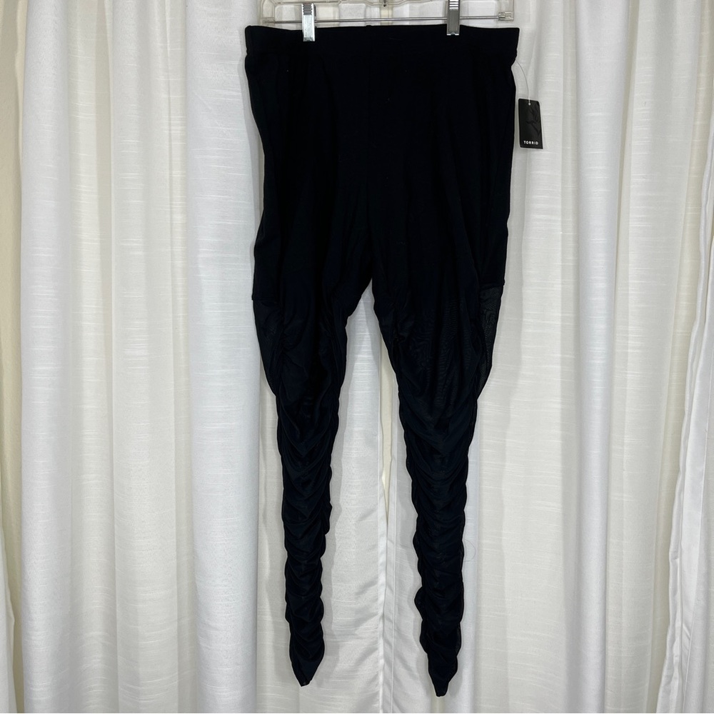 torrid Black Ruched Leggings